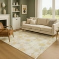 thumbnail image 1 of Addison Rugs Mayfield Premium Machine Washable Transitional Holiday Snowflake Beige Rectangle Rug, 10' x 14', 1 of 7