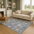 thumbnail image 1 of Addison Rugs Mayfield Premium Machine Washable Transitional Holiday Snowflake Gray Rectangle Rug, 10' x 14', 1 of 7