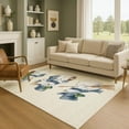 thumbnail image 1 of Addison Rugs Mayfield Premium Machine Washable Transitional Holiday Snowman Ivory Rectangle Rug, 5' x 7'6", 1 of 7