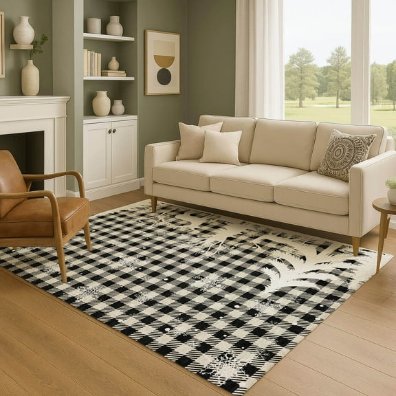 Addison Rugs Mayfield Premium Machine Washable Transitional Holiday Taupe Rectangle Rug, 10' x 14'