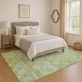 thumbnail image 1 of Addison Rugs Mayfield Premium Machine Washable Transitional Lattice Green Rectangle Rug, 9' x 12', 1 of 7