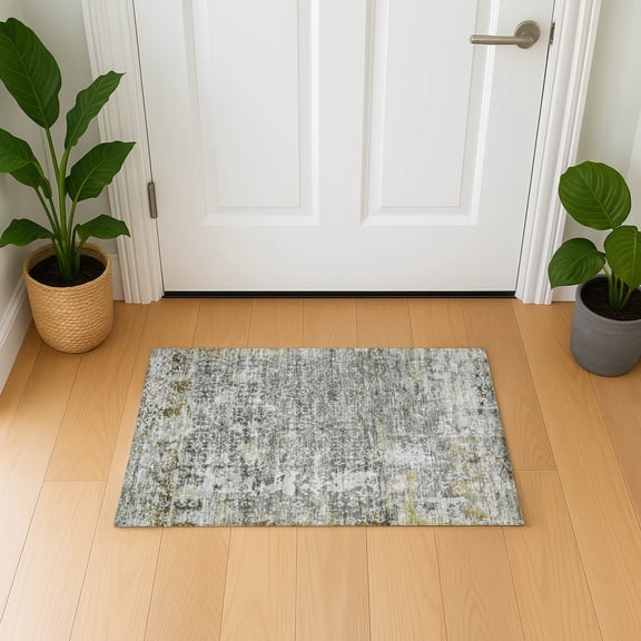 Addison Rugs Mayfield Premium Machine Washable Transitional Lattice Taupe Rectangle Rug, 1'8" x 2'6"