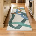 thumbnail image 1 of Addison Rugs Mayfield Premium Machine Washable Transitional Mid-century Modern Beige Runner Rug, 2'3" x 7'6", 1 of 5