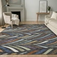 thumbnail image 1 of Addison Rugs Mayfield Premium Machine Washable Transitional Mid-century Modern Charcoal Rectangle Rug, 5' x 7'6", 1 of 8