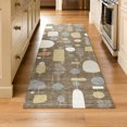 thumbnail image 1 of Addison Rugs Mayfield Premium Machine Washable Transitional Mid-century Modern Chocolate Runner Rug, 2'3" x 7'6", 1 of 5