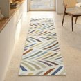 thumbnail image 1 of Addison Rugs Mayfield Premium Machine Washable Transitional Mid-century Modern Ivory Runner Rug, 2'3" x 7'6", 1 of 8