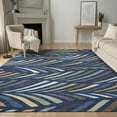 thumbnail image 1 of Addison Rugs Mayfield Premium Machine Washable Transitional Mid-century Modern Navy Rectangle Rug, 10' x 14', 1 of 8