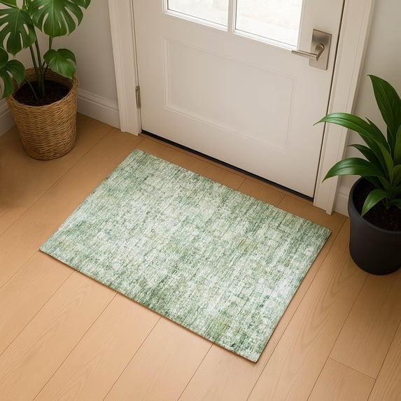 Addison Rugs Mayfield Premium Machine Washable Transitional Modern Aloe Rectangle Rug, 1'8" x 2'6"