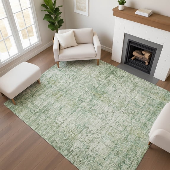 Addison Rugs Mayfield Premium Machine Washable Transitional Modern Aloe Rectangle Rug, 5' x 7'6"
