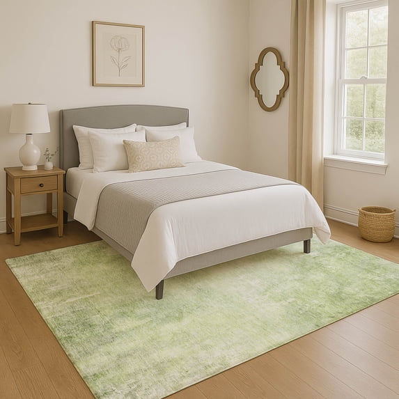 Addison Rugs Mayfield Premium Machine Washable Transitional Modern Aloe Rectangle Rug, 9' x 12'