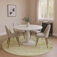 thumbnail image 1 of Addison Rugs Mayfield Premium Machine Washable Transitional Modern Aloe Round Rug, 8' x 8', 1 of 4