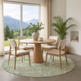 thumbnail image 1 of Addison Rugs Mayfield Premium Machine Washable Transitional Modern Aloe Round Rug, 8' x 8', 1 of 6
