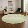 thumbnail image 1 of Addison Rugs Mayfield Premium Machine Washable Transitional Modern Aloe Round Rug, 8' x 8', 1 of 6