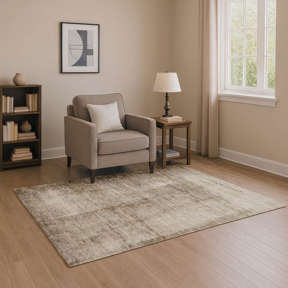 Addison Rugs Mayfield Premium Machine Washable Transitional Modern Beige Rectangle Rug, 5' x 7'6"