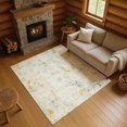 thumbnail image 1 of Addison Rugs Mayfield Premium Machine Washable Transitional Modern Beige Rectangle Rug, 5' x 7'6", 1 of 7