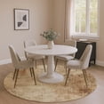 thumbnail image 1 of Addison Rugs Mayfield Premium Machine Washable Transitional Modern Beige Round Rug, 8' x 8', 1 of 6
