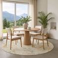 thumbnail image 1 of Addison Rugs Mayfield Premium Machine Washable Transitional Modern Beige Round Rug, 8' x 8', 1 of 6