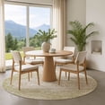 thumbnail image 1 of Addison Rugs Mayfield Premium Machine Washable Transitional Modern Beige Round Rug, 8' x 8', 1 of 6
