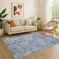 thumbnail image 1 of Addison Rugs Mayfield Premium Machine Washable Transitional Modern Blue Rectangle Rug, 5' x 7'6", 1 of 7