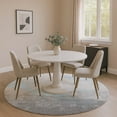 thumbnail image 1 of Addison Rugs Mayfield Premium Machine Washable Transitional Modern Blue Round Rug, 8' x 8', 1 of 6