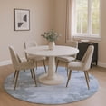 thumbnail image 1 of Addison Rugs Mayfield Premium Machine Washable Transitional Modern Blue Round Rug, 8' x 8', 1 of 6