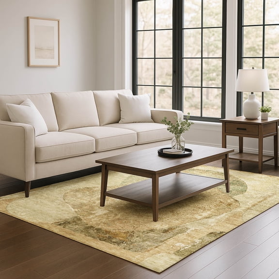 Addison Rugs Mayfield Premium Machine Washable Transitional Modern Brown Rectangle Rug, 8' x 10'