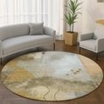 thumbnail image 1 of Addison Rugs Mayfield Premium Machine Washable Transitional Modern Brown Round Rug, 8' x 8', 1 of 6