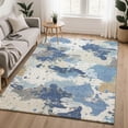 thumbnail image 1 of Addison Rugs Mayfield Premium Machine Washable Transitional Modern Denim Rectangle Rug, 9' x 12', 1 of 6