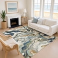 thumbnail image 1 of Addison Rugs Mayfield Premium Machine Washable Transitional Modern Denim Rectangle Rug, 9' x 12', 1 of 6
