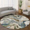 thumbnail image 1 of Addison Rugs Mayfield Premium Machine Washable Transitional Modern Denim Round Rug, 8' x 8', 1 of 6