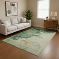 thumbnail image 1 of Addison Rugs Mayfield Premium Machine Washable Transitional Modern Emerald Rectangle Rug, 10' x 14', 1 of 7
