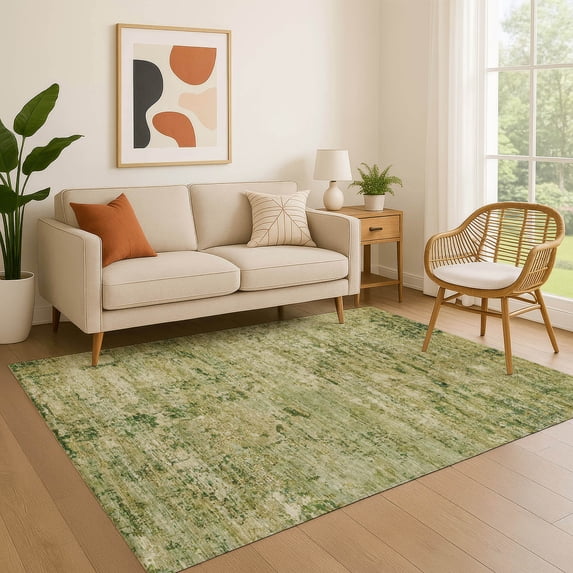 Addison Rugs Mayfield Premium Machine Washable Transitional Modern Fern Rectangle Rug, 5' x 7'6"