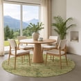 thumbnail image 1 of Addison Rugs Mayfield Premium Machine Washable Transitional Modern Fern Round Rug, 8' x 8', 1 of 6