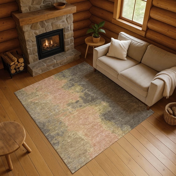 Addison Rugs Mayfield Premium Machine Washable Transitional Modern Fudge Rectangle Rug, 2'6" x 3'10"