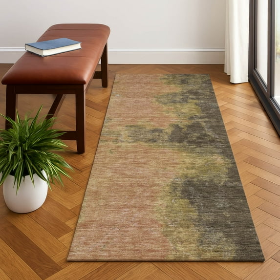 Addison Rugs Mayfield Premium Machine Washable Transitional Modern Fudge Runner Rug, 2'3" x 7'6"
