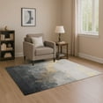 thumbnail image 1 of Addison Rugs Mayfield Premium Machine Washable Transitional Modern Gold Rectangle Rug, 3' x 5', 1 of 7