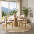 thumbnail image 1 of Addison Rugs Mayfield Premium Machine Washable Transitional Modern Gold Round Rug, 8' x 8', 1 of 6