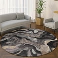 thumbnail image 1 of Addison Rugs Mayfield Premium Machine Washable Transitional Modern Granite Round Rug, 8' x 8', 1 of 6
