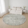 thumbnail image 1 of Addison Rugs Mayfield Premium Machine Washable Transitional Modern Gray Round Rug, 8' x 8', 1 of 6