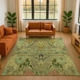 thumbnail image 1 of Addison Rugs Mayfield Premium Machine Washable Transitional Modern Green Rectangle Rug, 5' x 7'6", 1 of 7