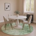 thumbnail image 1 of Addison Rugs Mayfield Premium Machine Washable Transitional Modern Green Round Rug, 8' x 8', 1 of 6