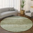 thumbnail image 1 of Addison Rugs Mayfield Premium Machine Washable Transitional Modern Green Round Rug, 8' x 8', 1 of 6