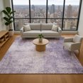 thumbnail image 1 of Addison Rugs Mayfield Premium Machine Washable Transitional Modern Lavender Rectangle Rug, 8' x 10', 1 of 7
