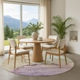 thumbnail image 1 of Addison Rugs Mayfield Premium Machine Washable Transitional Modern Lavender Round Rug, 8' x 8', 1 of 6