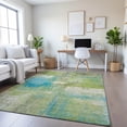 thumbnail image 1 of Addison Rugs Mayfield Premium Machine Washable Transitional Modern Lime Rectangle Rug, 10' x 14', 1 of 6