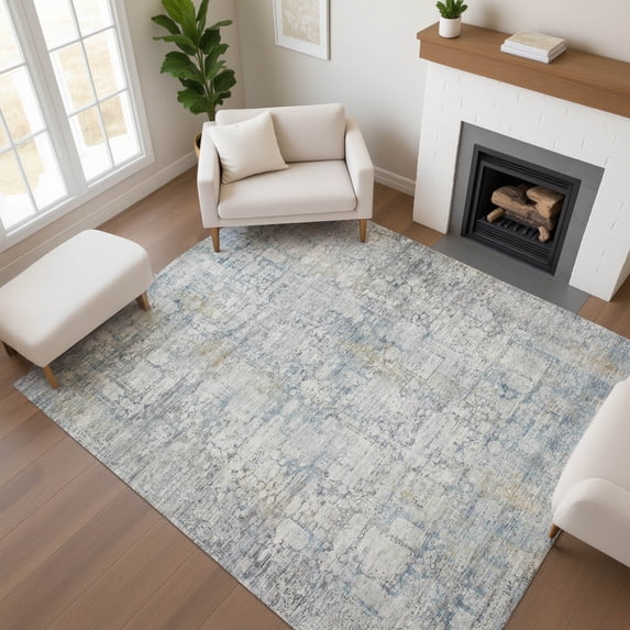 Addison Rugs Mayfield Premium Machine Washable Transitional Modern Linen Rectangle Rug, 2'6" x 3'10"