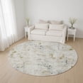 thumbnail image 1 of Addison Rugs Mayfield Premium Machine Washable Transitional Modern Linen Round Rug, 8' x 8', 1 of 6