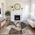 thumbnail image 1 of Addison Rugs Mayfield Premium Machine Washable Transitional Modern Mocha Rectangle Rug, 3' x 5', 1 of 7