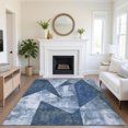 thumbnail image 1 of Addison Rugs Mayfield Premium Machine Washable Transitional Modern Navy Rectangle Rug, 5' x 7'6", 1 of 7