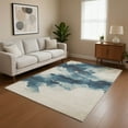 thumbnail image 1 of Addison Rugs Mayfield Premium Machine Washable Transitional Modern Navy Rectangle Rug, 9' x 12', 1 of 7